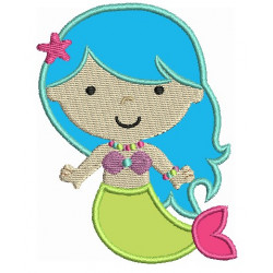 Stickmuster - Meerjungfrau